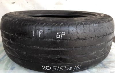 Лот: 14238847. Фото: 1. Шина 205/55 R16 205/55/16 Bridgestone... Шины