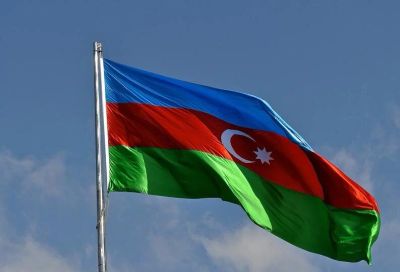 Лот: 10852888. Фото: 1. Флаг Азербайджана 150 на 90 см... Флаги, гербы