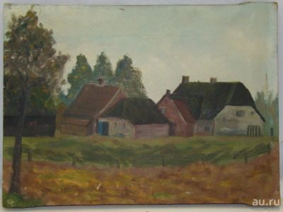 Лот: 12675939. Фото: 1. Картина старинная Пейзаж (X444... Другое (антиквариат)