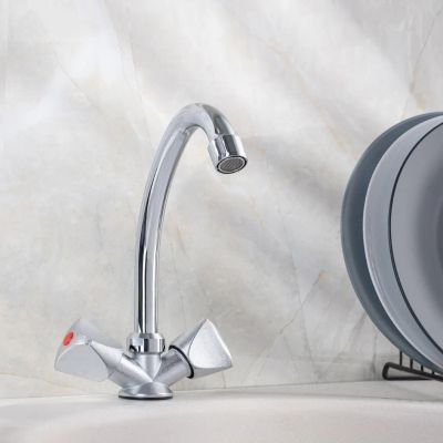Лот: 24094584. Фото: 1. Смеситель для кухни, РМС, с кран-буксой... Смесители