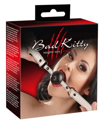 Лот: 22062347. Фото: 1. Кляп Bad Kitty Gag - черный с... Другое (интимные товары)
