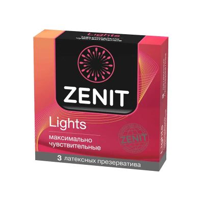 Лот: 23720541. Фото: 1. Zenit Lights Презервативы гладкие... Лекарства