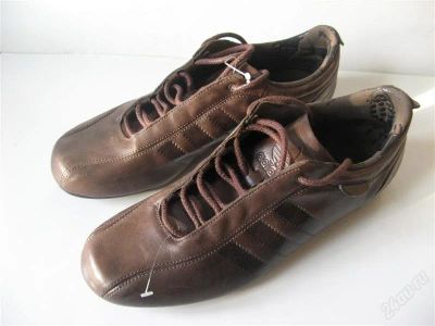 Лот: 756283. Фото: 1. Кроссовки Adidas GM 2010 LUX коричневые... Кеды, кроссовки, слипоны