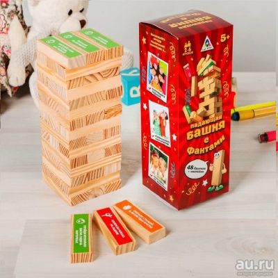 Лот: 13475572. Фото: 1. Настольная игра "Падающая башня... Настольные игры, карты