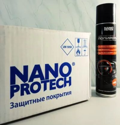Лот: 20937767. Фото: 1. Полироль для пластика авто Nanoprotech... Бытовая химия