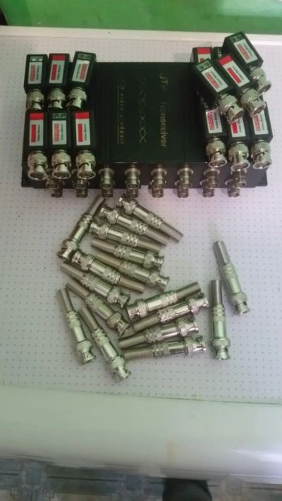 Лот: 8651288. Фото: 1. штекер BNC под пайку, Video utp-transmitter... Разъёмы