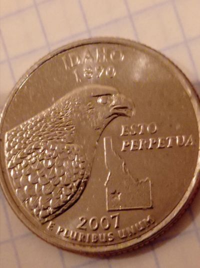Лот: 19577828. Фото: 1. 25 центов США. Штат Айдахо. Америка
