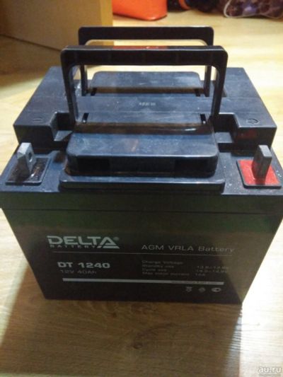 Лот: 13308203. Фото: 1. Аккумулятор Delta DT1240 12В 40А... Батарейки, аккумуляторы, элементы питания