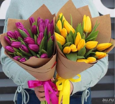 Лот: 13327593. Фото: 1. Тюльпаны Букеты Бесплатная доставка... Подарки на 8 марта