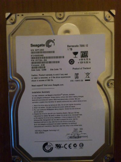 Лот: 3821730. Фото: 1. Жесткий диск Seagate Barracuda... Жёсткие диски (HDD)