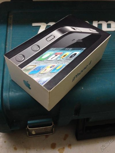 Лот: 5648543. Фото: 1. Коробка от iPhone 4 16gb черный. Коробки, инструкции
