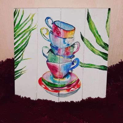 Лот: 17041464. Фото: 1. Работа моей дочери). Картины, рисунки