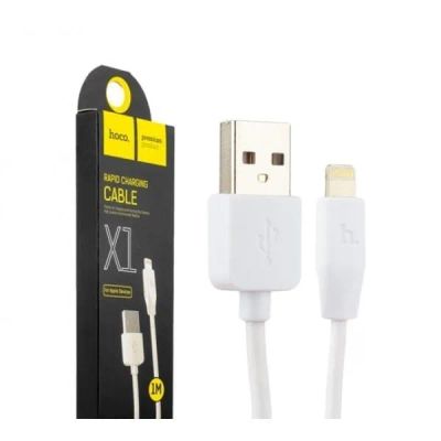 Лот: 21430820. Фото: 1. Кабель USB Hoco X1 Apple белый... Дата-кабели, переходники