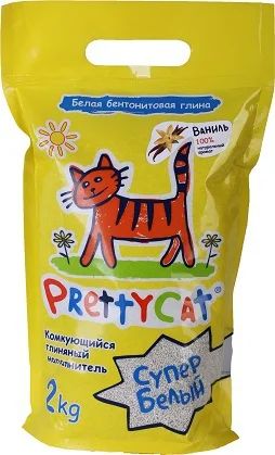 Лот: 7975279. Фото: 1. PrettyCat (преттикэт) Супер Белый... Миски, лотки, наполнители