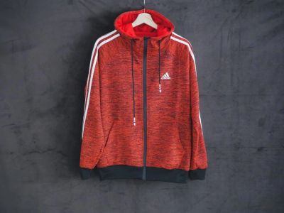Лот: 14957230. Фото: 1. Кофта Adidas red. Свитеры, толстовки, худи