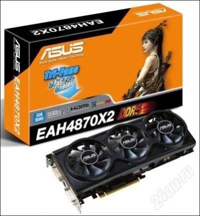 Лот: 122379. Фото: 1. Видеокарта ASUS Radeon HD 4870... Видеокарты