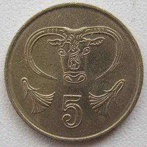 Лот: 12674088. Фото: 1. Кипр 5 центов 1998. Европа