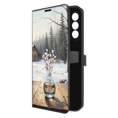 Лот: 25135175. Фото: 1. Чехол Krutoff Eco Book "Верба... Чехлы, бамперы