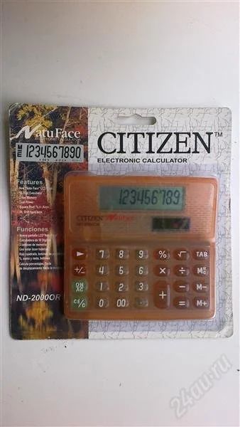Лот: 1976181. Фото: 1. Новый Калькулятор Citizen. Калькуляторы