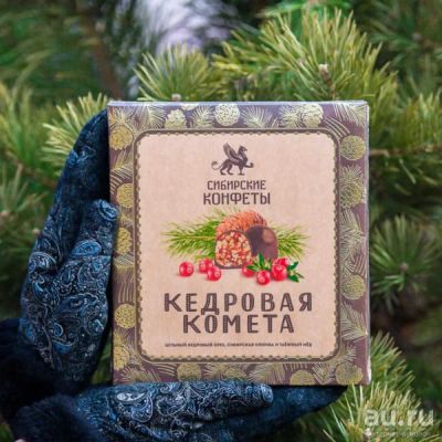 Лот: 13510284. Фото: 1. Кедровая комета — кедровый грильяж... Шоколад, конфеты