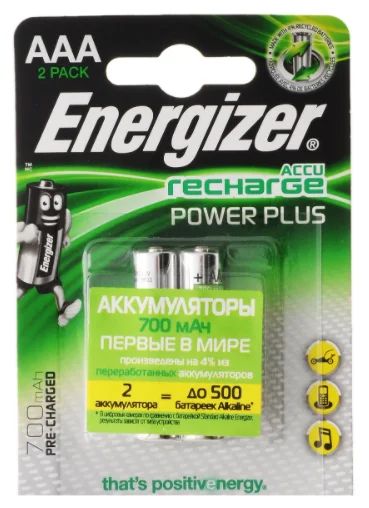 Лот: 16402486. Фото: 1. Аккумулятор Energizer Ni-Mh ААA-... Батарейки, аккумуляторы, элементы питания