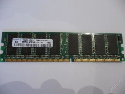 Лот: 2082115. Фото: 1. Память Samsung 256Mb, DDR-400... Оперативная память