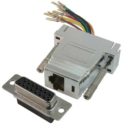Лот: 19810144. Фото: 1. Переходник DB-15F - RJ45 (8p8c... Разъёмы