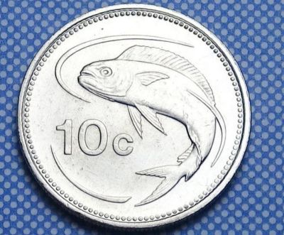 Лот: 11570056. Фото: 1. Мальта 10 центов 1986 Рыба Махи-махи... Европа