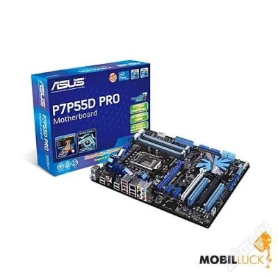 Лот: 1359675. Фото: 1. Мат.плата ASUS P7P55D PRO + проц... Материнские платы