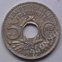 Лот: 211086. Фото: 1. Франция. 5 сантим 1935г. Европа