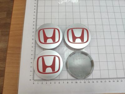 Лот: 13603594. Фото: 1. Ступичные колпачки Honda красные... Колпаки
