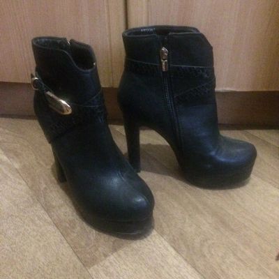 Лот: 14389305. Фото: 1. Осенние ботильоны 37 р-р. Ботильоны, полусапожки