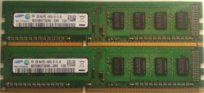 Лот: 15641235. Фото: 1. Samsung DDR3 2Гб 1333МГц 2 шт. Оперативная память