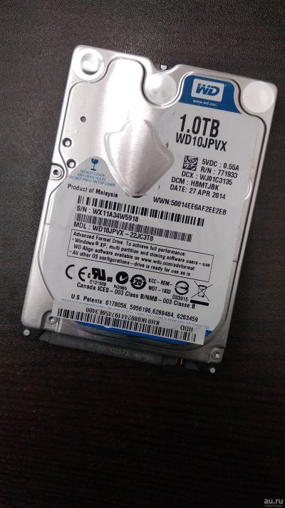 Лот: 13383724. Фото: 1. WD WD10JPVX 1000 Gb Для ноутбука... Жёсткие диски (HDD)