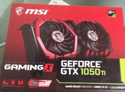 Лот: 13365687. Фото: 1. Видеокарта MSI GTX 1050ti gaming... Видеокарты