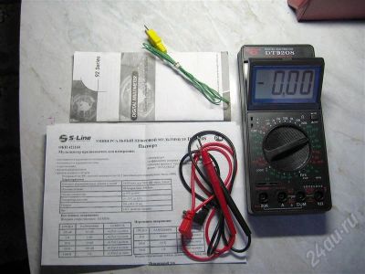 Лот: 316448. Фото: 1. Мульиметр цифровой S-Line DT-9208. Контрольно-измерительное оборудование