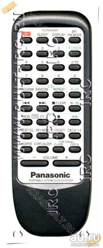 Лот: 15908404. Фото: 1. Пульт PANASONIC EUR644861. Пульты ДУ