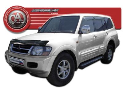 Лот: 4831246. Фото: 1. Дефлектор капота (чёрный) Mitsubishi... Детали тюнинга