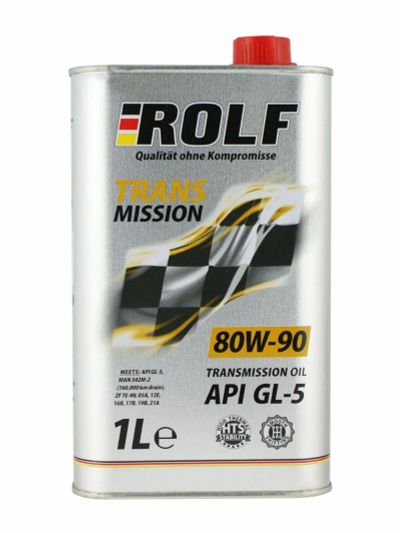 Лот: 16741095. Фото: 1. Масло ROLF 80W-90 API GL-5 1л... Масла, жидкости