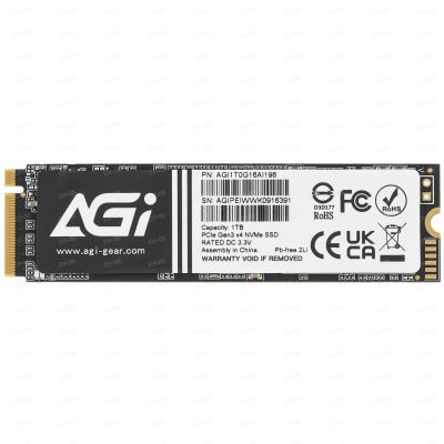 Лот: 21734152. Фото: 1. SSD 1Tb M.2 AGI AI198 AGI1T0G16AI198... SSD-накопители