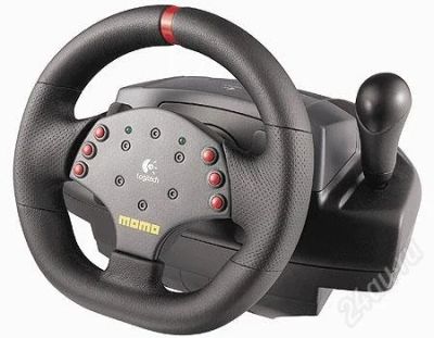 Лот: 1154444. Фото: 1. Игровой руль Logitech MOMO Racing... Рули, джойстики