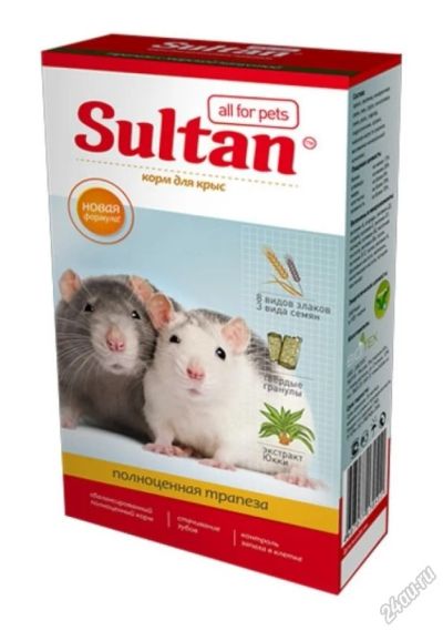 Лот: 5883950. Фото: 1. Корм Sultan для крыс, полноценная... Корма
