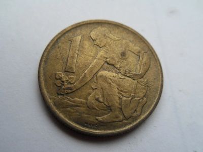 Лот: 10263419. Фото: 1. Чехословакия 1 крона 1970. Европа