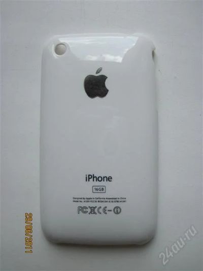 Лот: 1044716. Фото: 1. чехол для iPhone 3G/Gs белый. Чехлы, бамперы