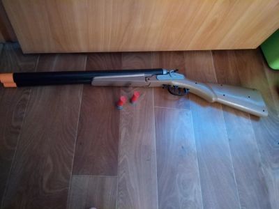 Лот: 10841276. Фото: 1. Двуствольное ружьё (звук зарядки... Военная тема