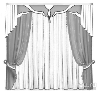 Лот: 8422957. Фото: 1. Шторы. Шторы, тюль