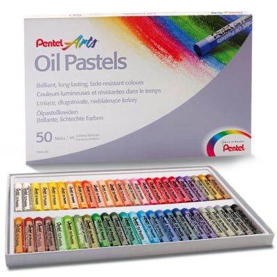 Лот: 24271582. Фото: 1. Набор масляной пастели Pentel... Краски, карандаши, мелки