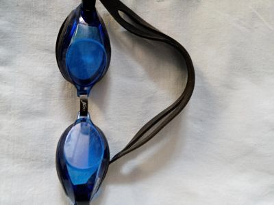 Лот: 19927680. Фото: 1. Очки для плаванья синие. Маски, очки