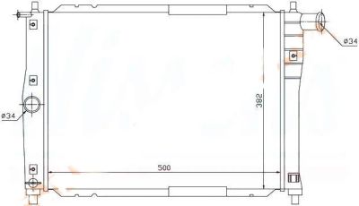 Лот: 7376162. Фото: 1. Радиатор Chevrolet Lanos (Ланос... Двигатель и элементы двигателя