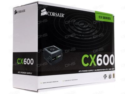 Лот: 8801205. Фото: 1. 600W Corsair CX600 (24+2x4+2x6... Корпуса, блоки питания